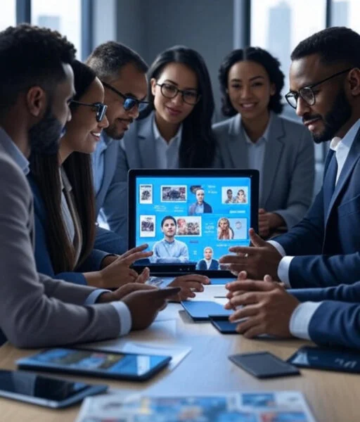 A Group of men and women gathered in a room planning. The Gig Economy Evolution: How Entrepreneurs Can Tap Into the Gig Economy